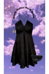 BLACK TIERED SHORT DRESS
