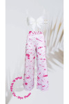 PINK AND WHITE TIE AND DYE PANTS RFD
