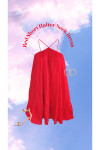 RED HALTER DRESS