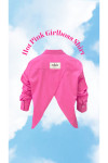 Pink Oversized Shirt in Poplin