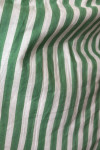 Green Striped A-line Dress