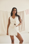Ivory Skort with Lace Detail