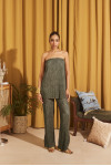 Green Pants with Elasticated waist