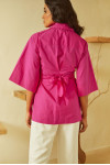 Pretty in Pink Wrap Shirt