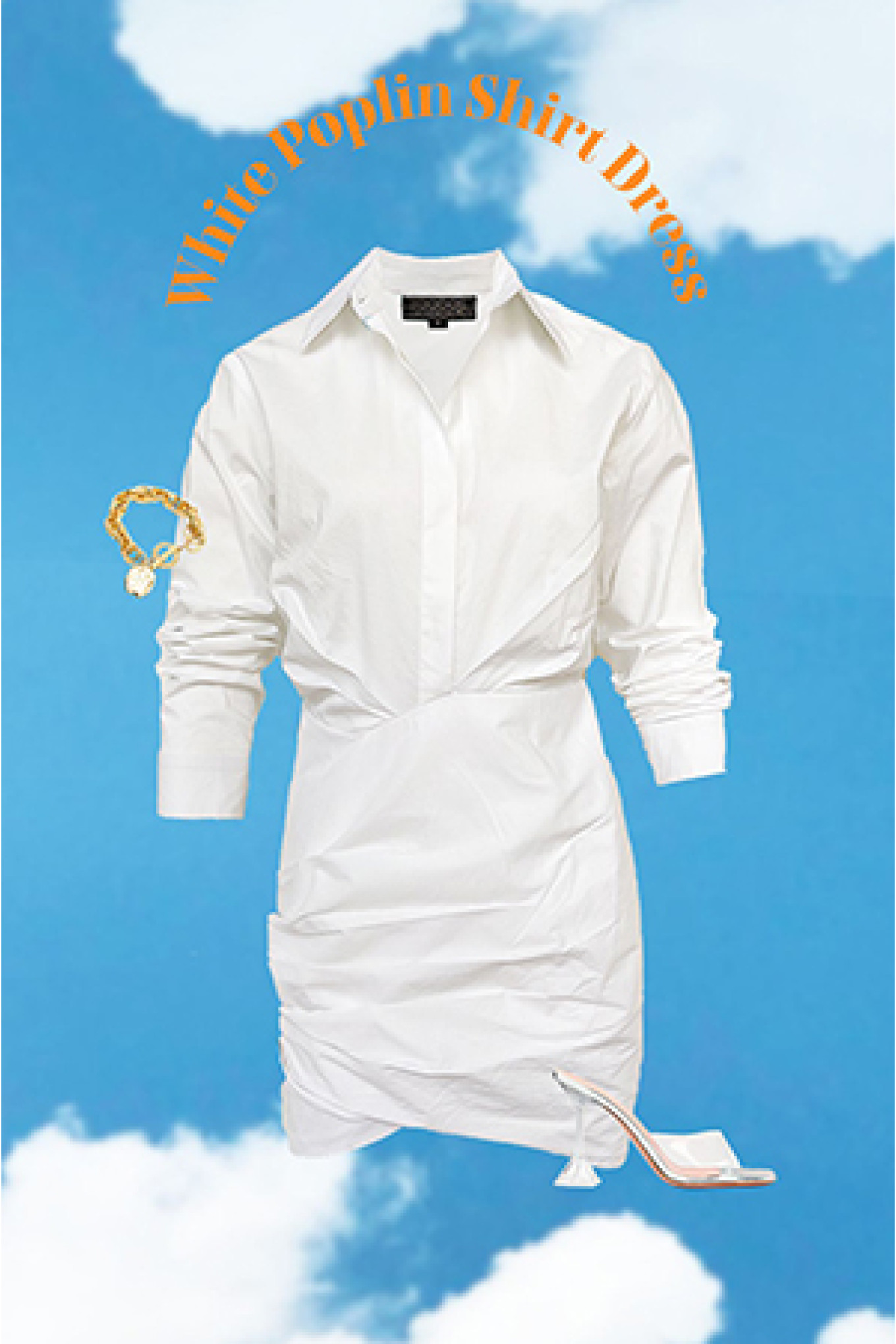 WHITE SHORT SHIRT DRESS
