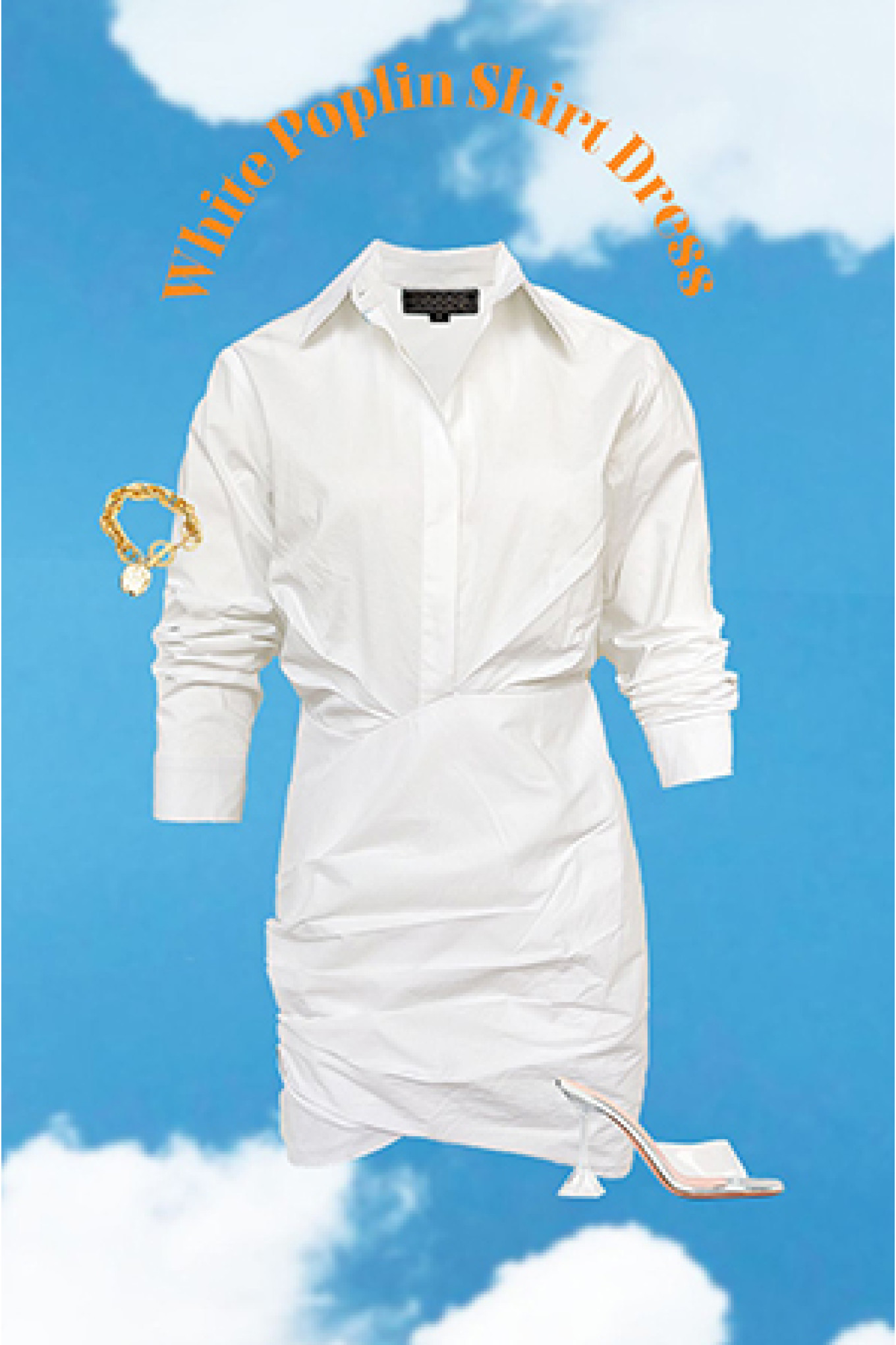 White Short Shirt Dress