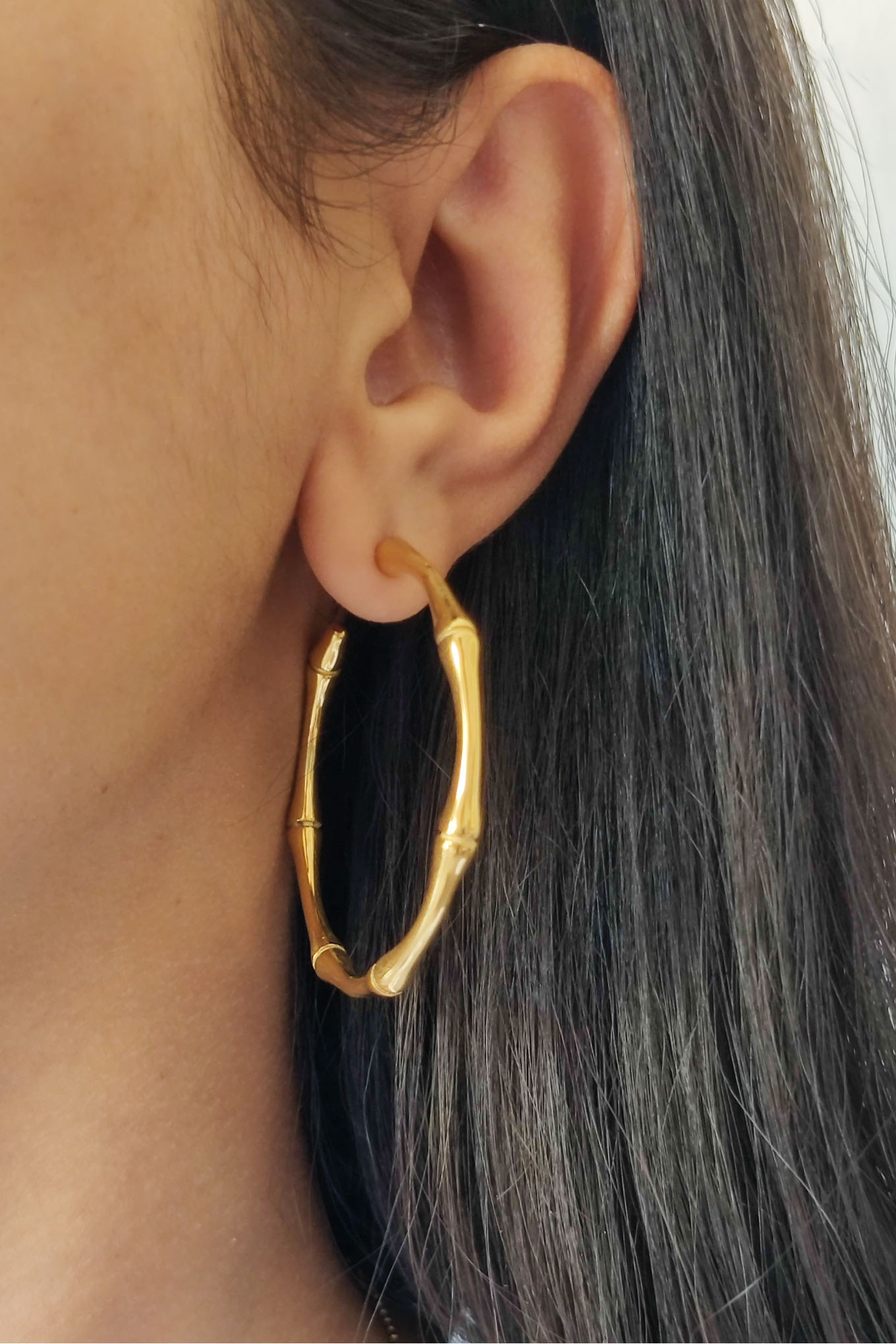 Buy SMALL BAMBOO HOOP Earrings Gold Tone Heart Hoop Earrings 15 Online in  India  Etsy