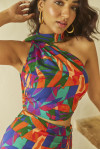 Tropical Skirt Set with Fringe detail