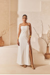 White Twill Maxi Dress