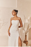 White Twill Maxi Dress