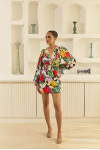 Tropical Print Short Dress