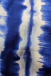 Blue Tie & Dye Wrap Midi Skirt