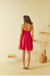Pink Corsetry-inspired Short Dress