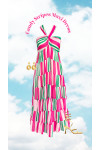 Candy Striped Tiered Maxi Dress