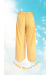 Golden Pleated Pants