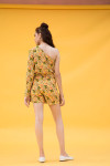 Yellow Ditsy Floral Print Skorts In Yellow Rfd