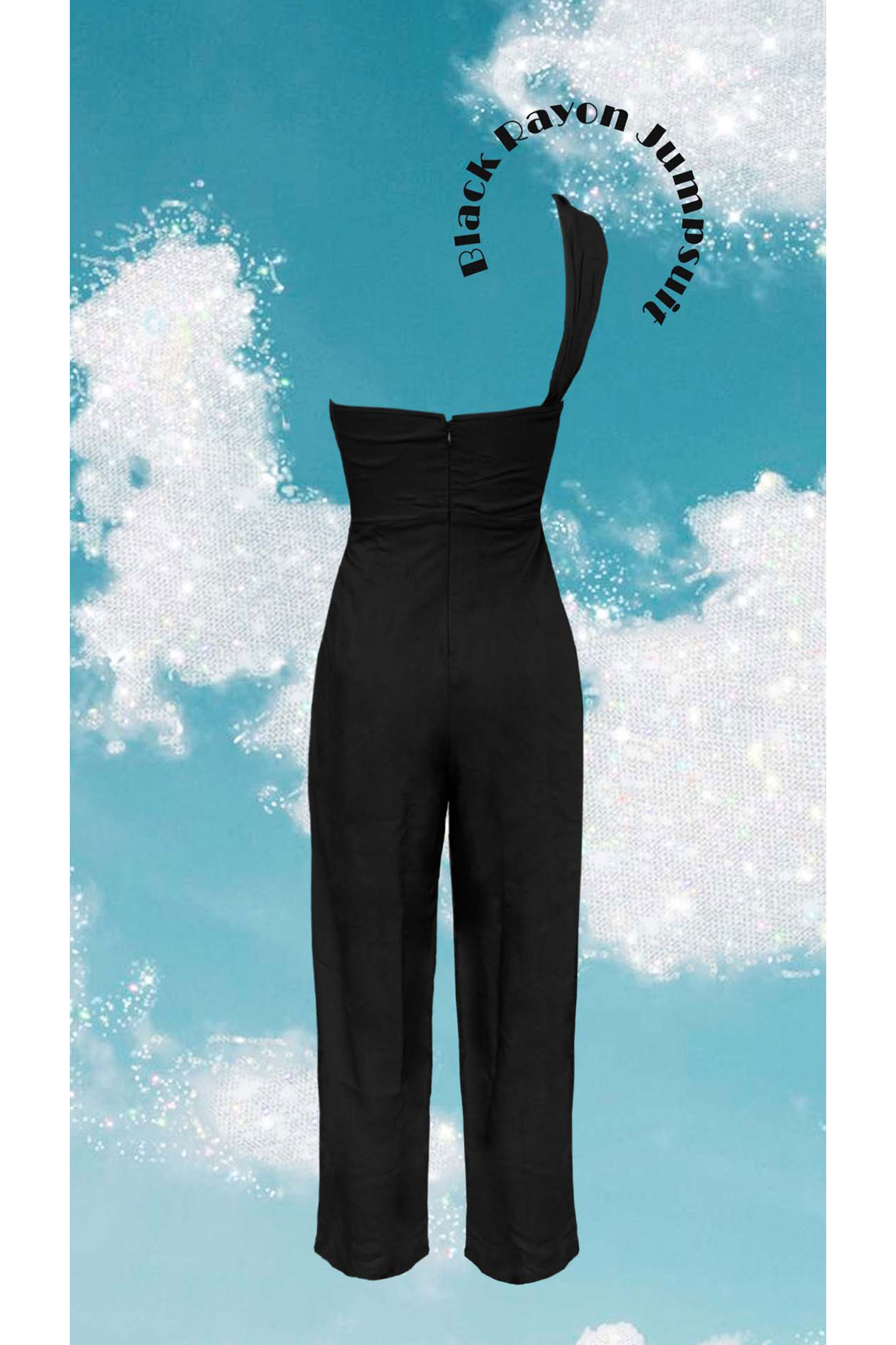 Black One-shoulder Jumpsuit