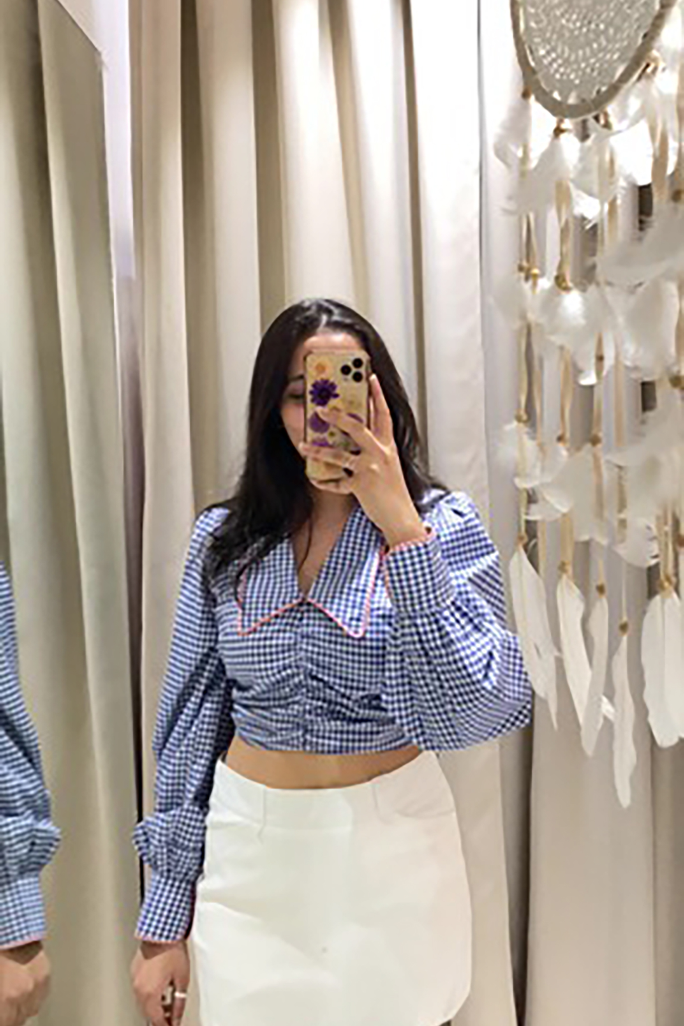 Cute Gingham Cropped Top