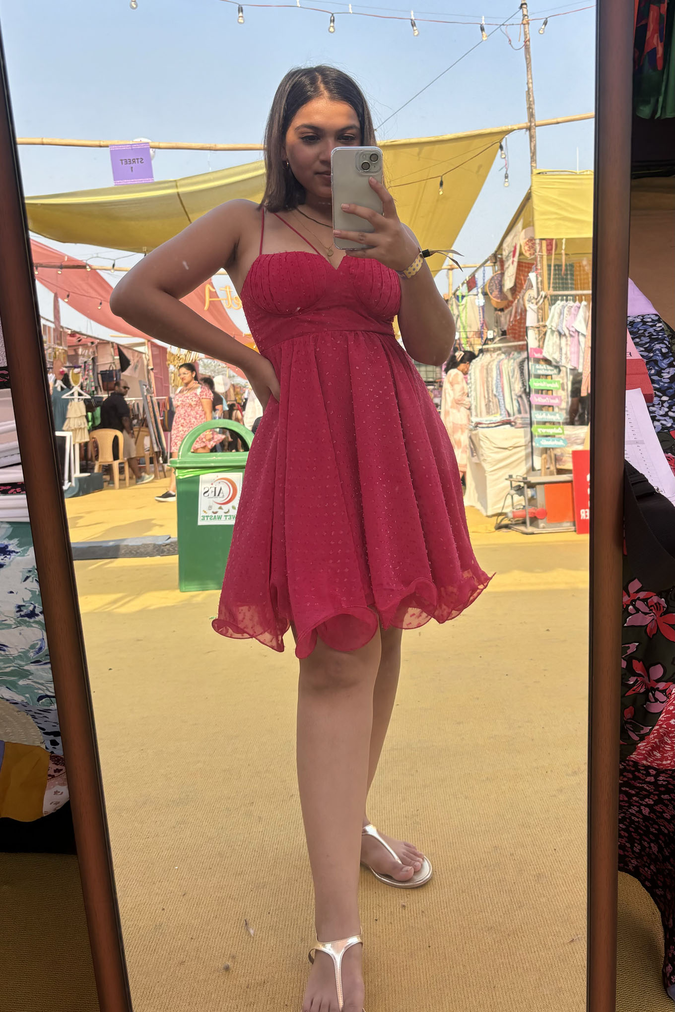 Pink Corsetry-inspired Short Dress