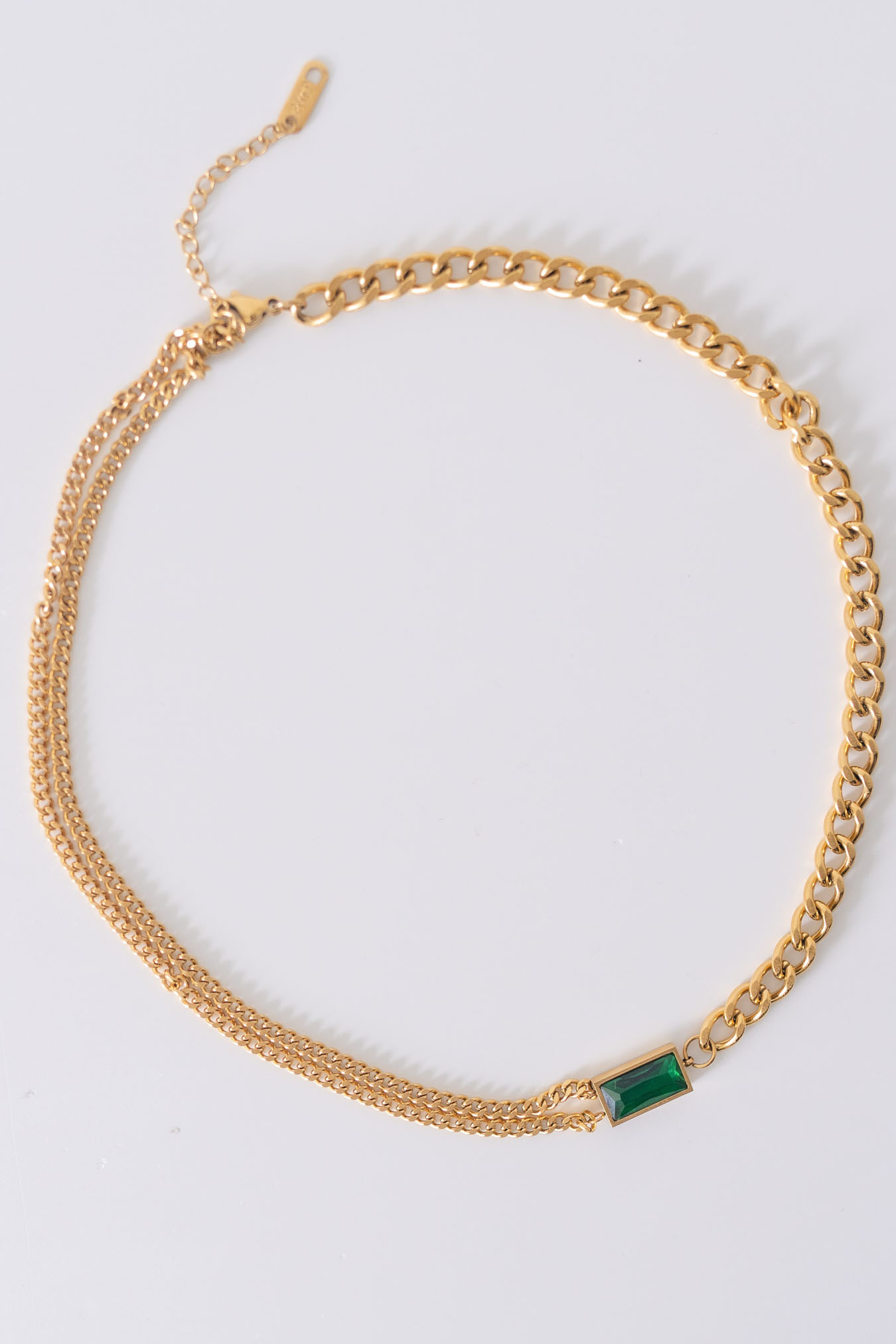 Green Clavicle Necklace