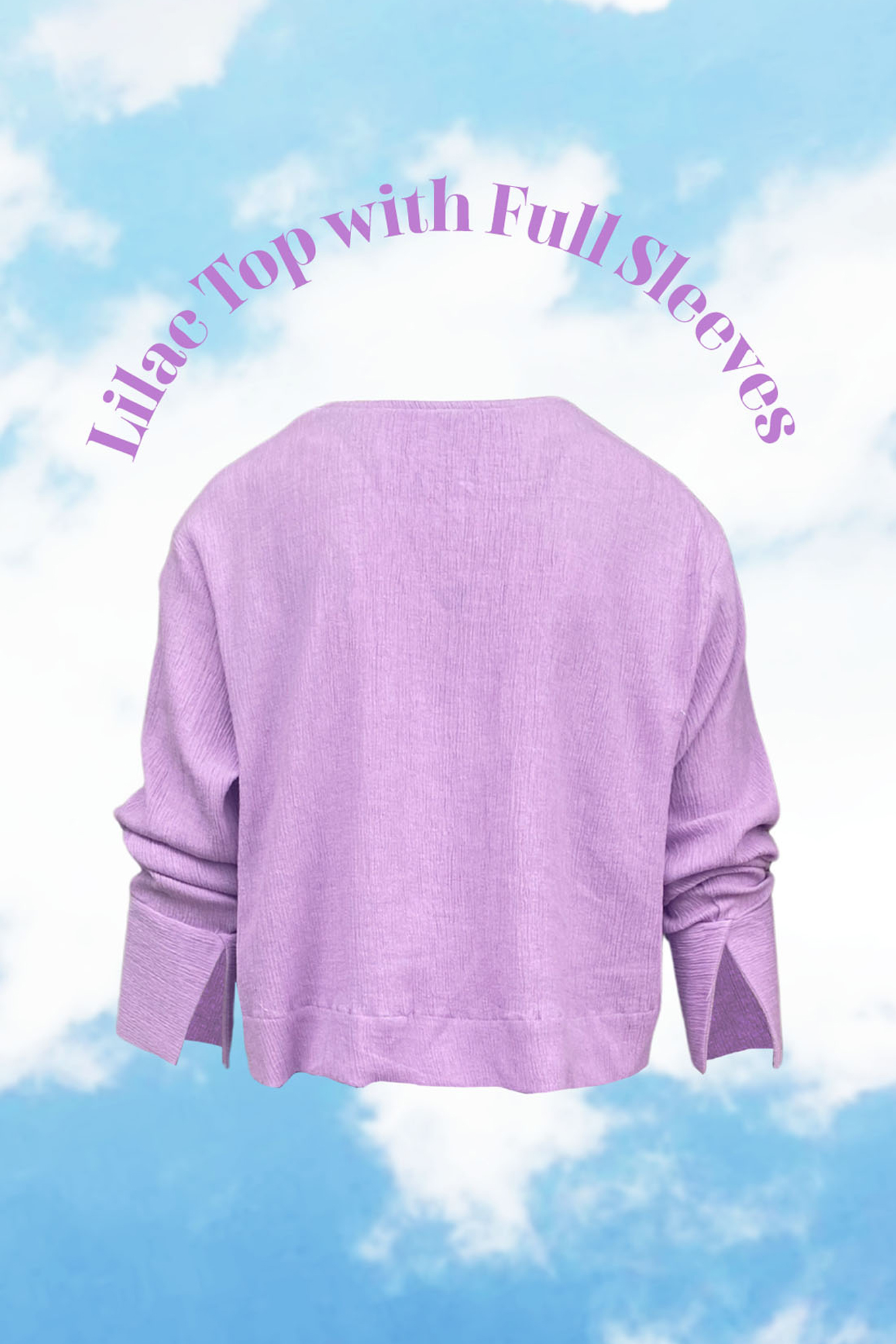 Lilac Cotton Crepe Top