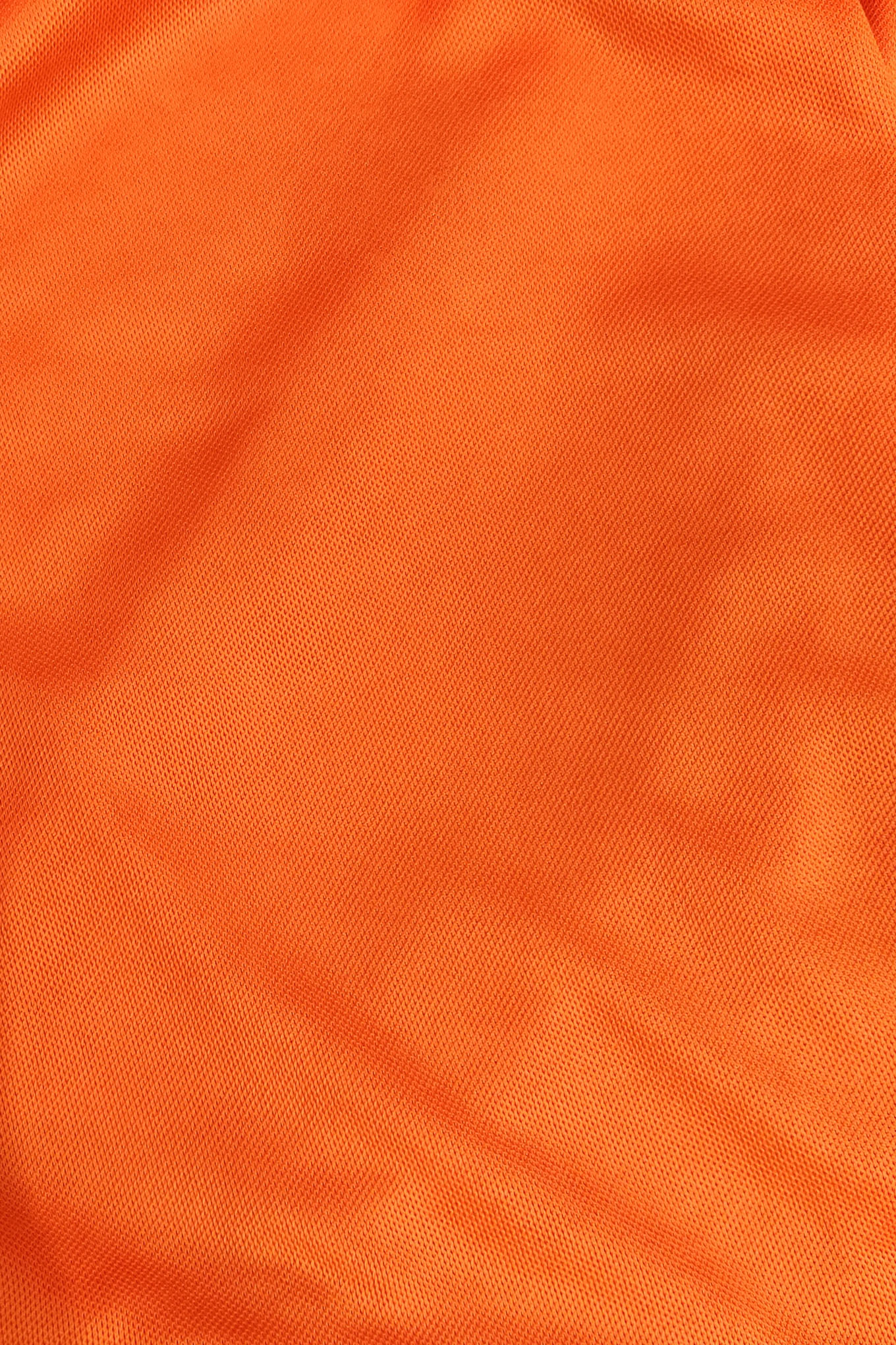Orange Drape Skirt with Ruching